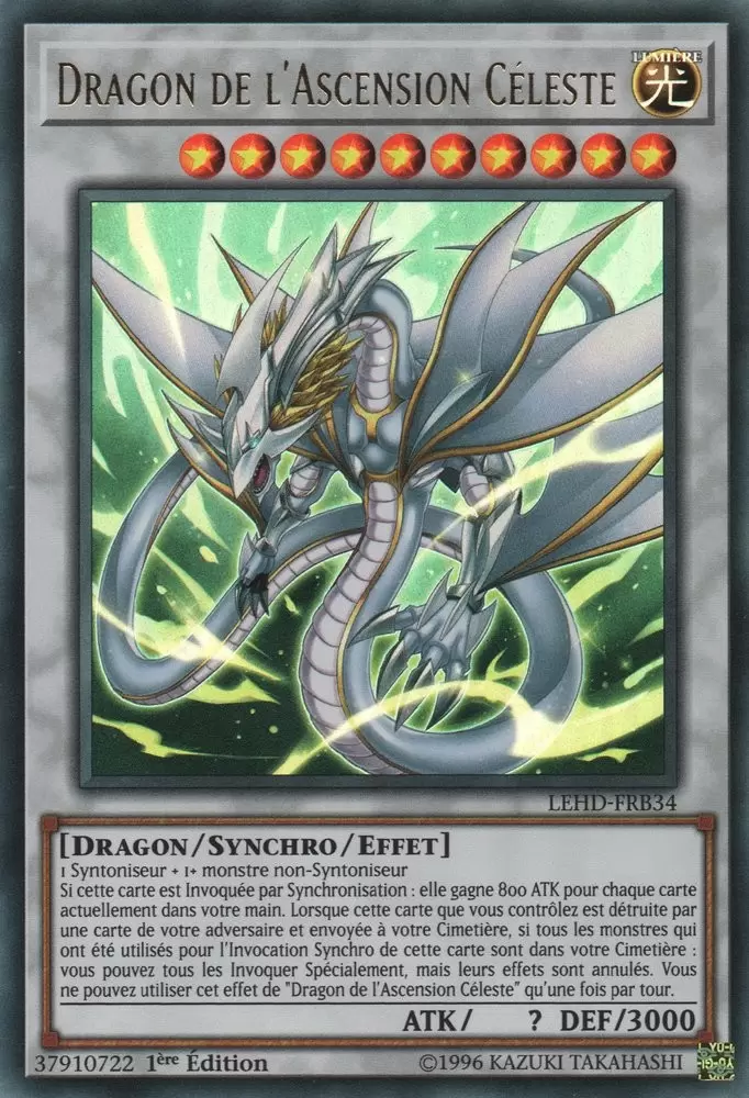 Decks du Héro Légendaire LEHD - Dragon de l\'Ascension Céleste