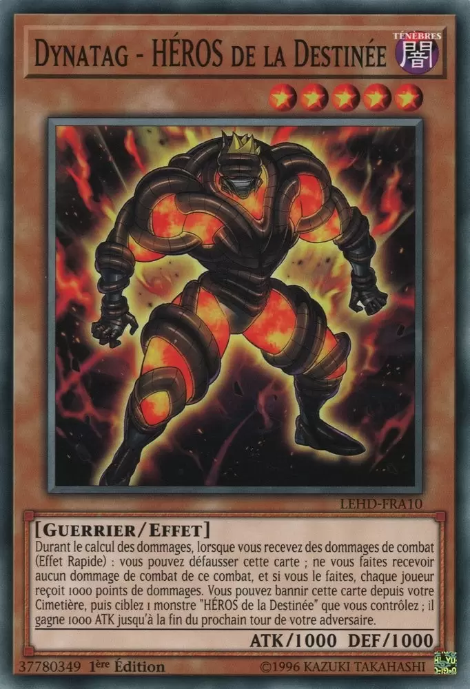 Decks du Héro Légendaire LEHD - Dynatag - HÉROS de la Destinée