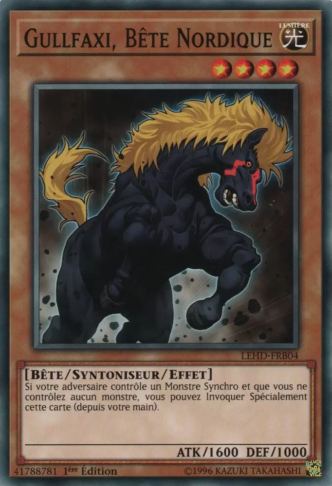 Decks du Héro Légendaire LEHD - Gullfaxi, Bête Nordique