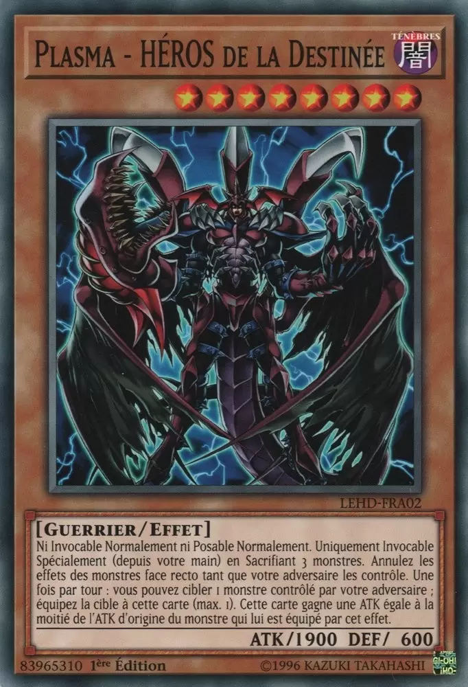 Decks du Héro Légendaire LEHD - Plasma - HÉROS de la Destinée