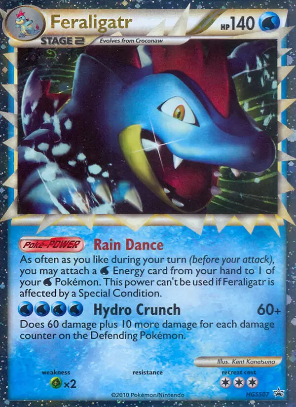 HeartGold SoulSilver Promos - Feraligatr holo