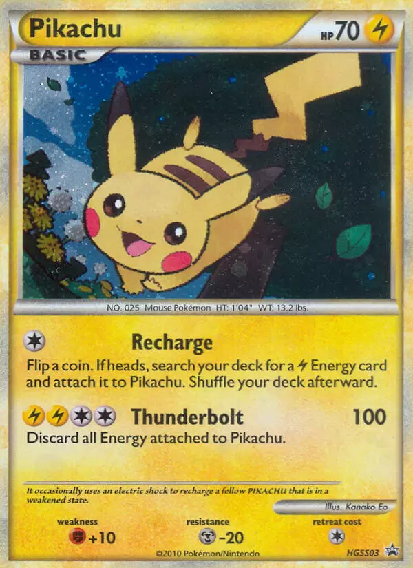 HeartGold SoulSilver Promos - Pikachu holo