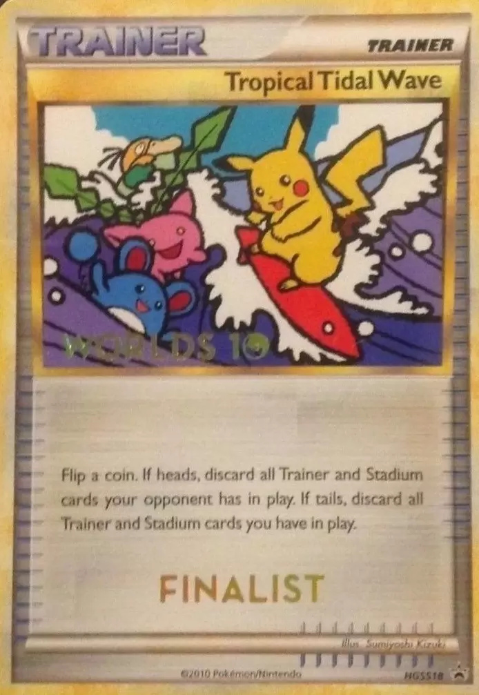 HeartGold SoulSilver Promos - Tropical Tidal Wind Worlds 10 Finalist