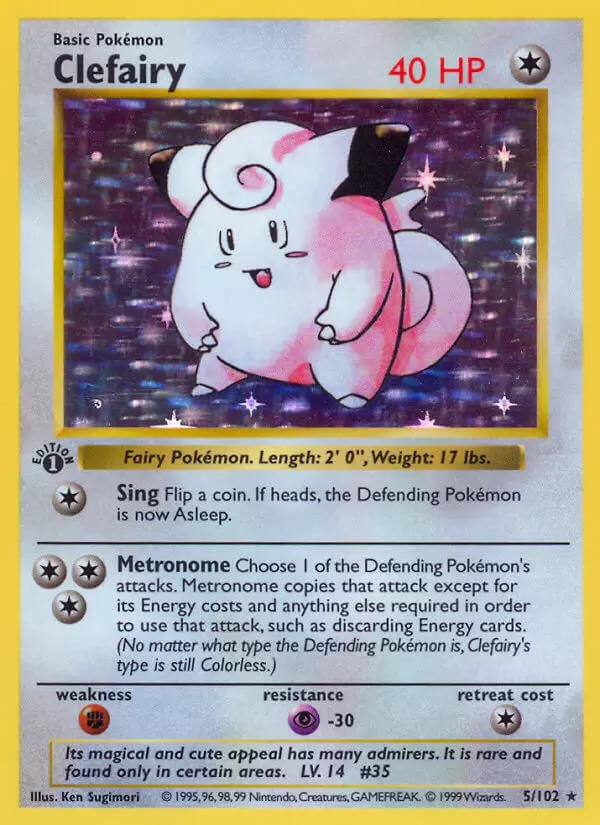 Base Set - Clefairy 1st Edition Holo