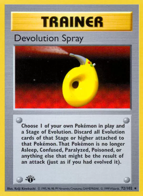 Base Set - Devolution Spray 1st Edition