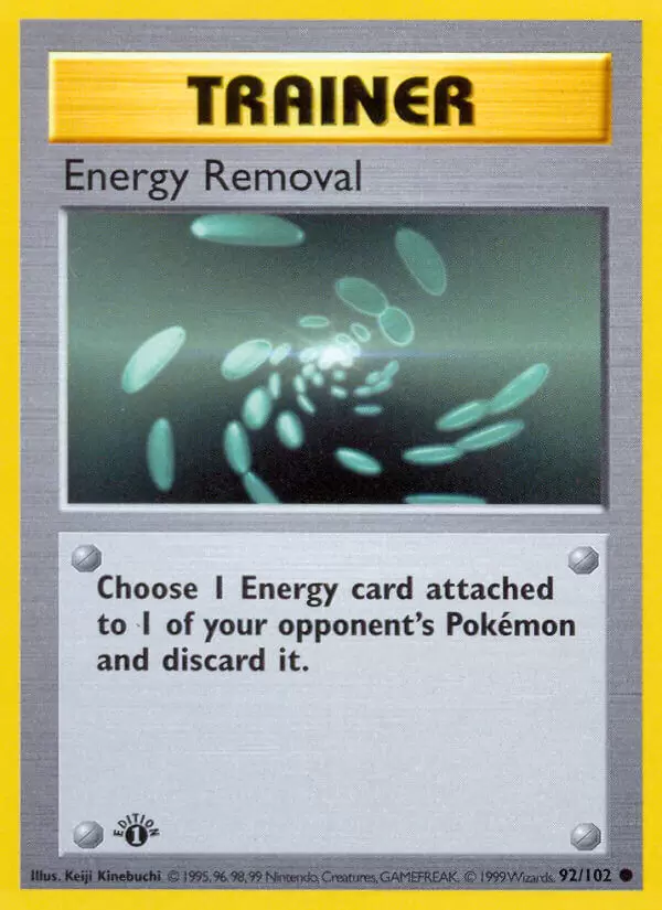 Base Set - Energy Removal 1st Edition