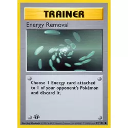 Energy Removal 1st Edition