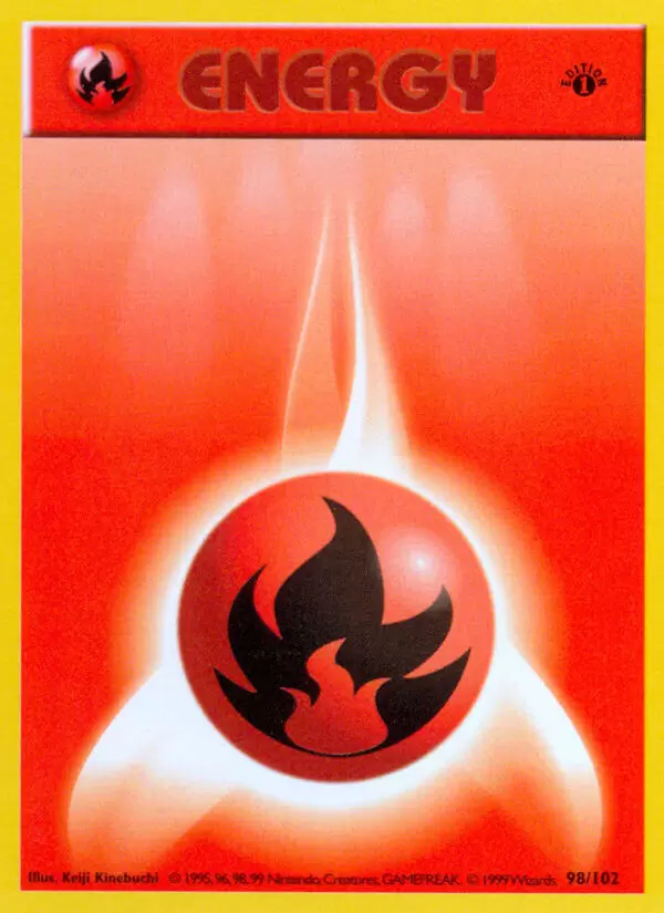 Base Set - Fire Energy 1st Edition