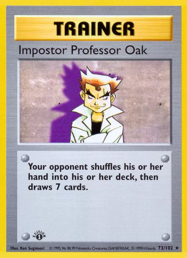 Base Set - Imposter Professor Oak 1st Edition