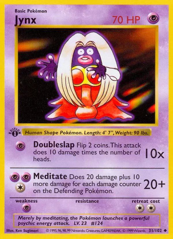 Base Set - Jynx 1st Edition