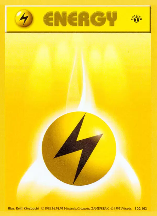 Base Set - Lightning Energy 1st Edition