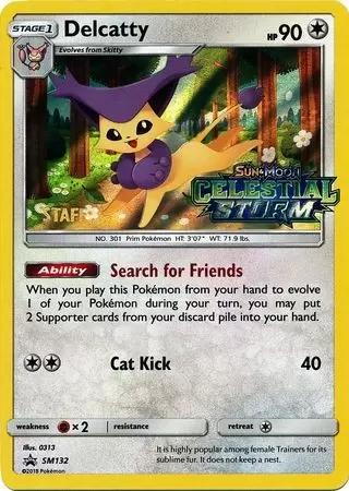 Sun & Moon Promos - Delcatty Staff