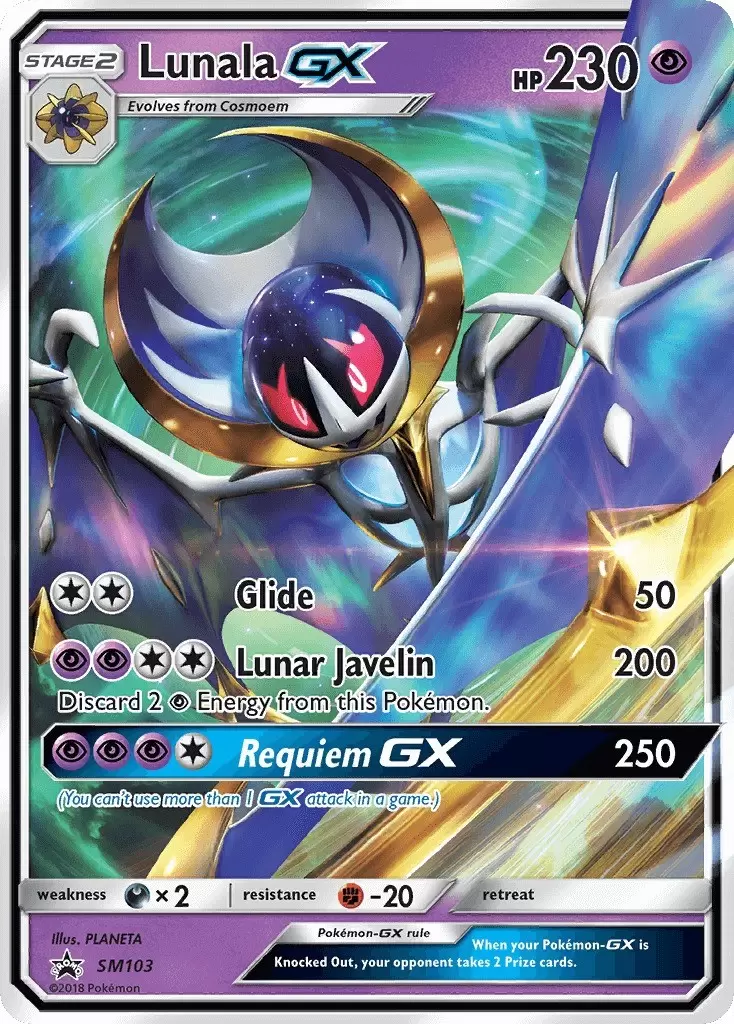 Lunala GX - Sun & Moon Pokémon card 141/149