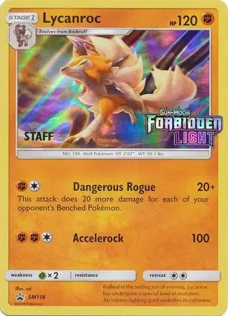 Sun & Moon Promos - Lycanroc Staff