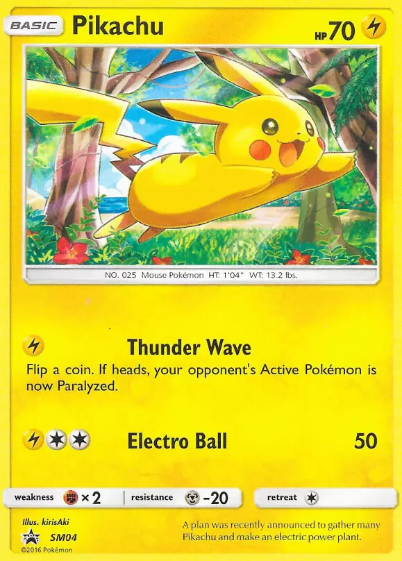 Sun & Moon Promos - Pikachu