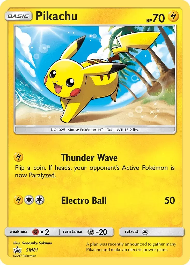 Sun & Moon Promos - Pikachu