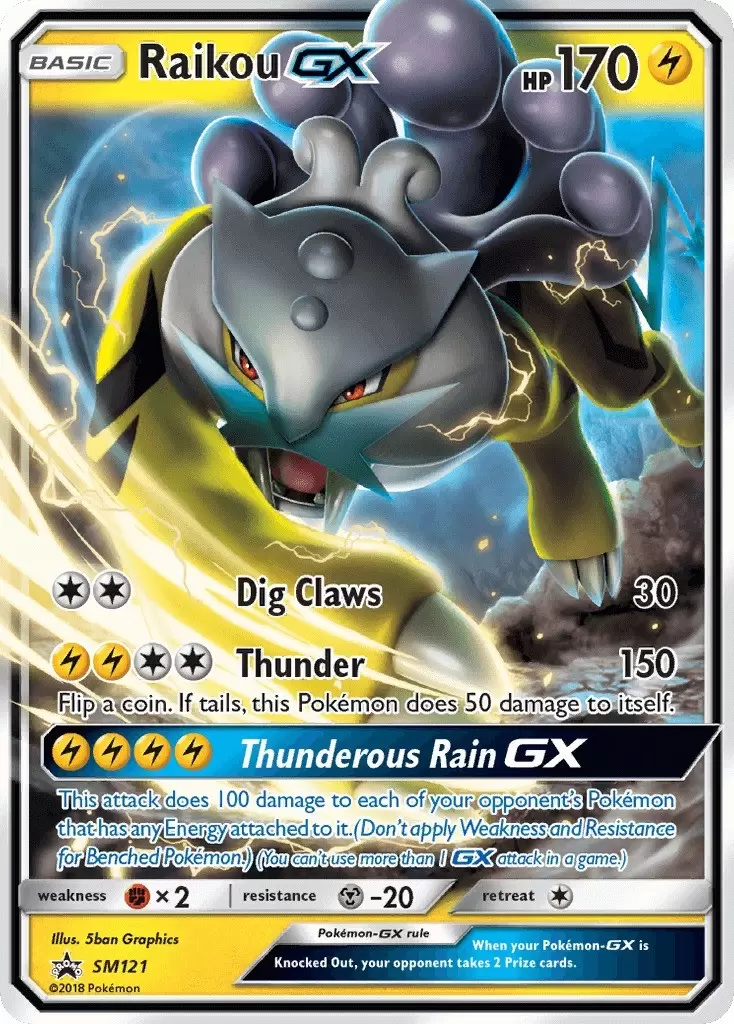 Sun & Moon Promos - Raikou GX