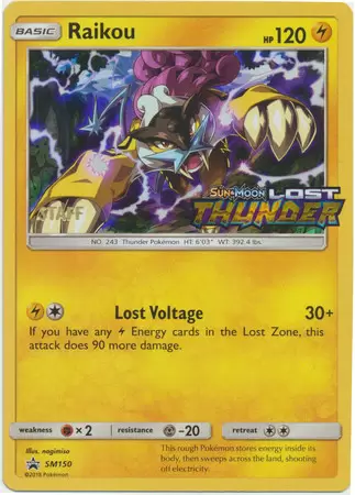 Sun & Moon Promos - Raikou Staff