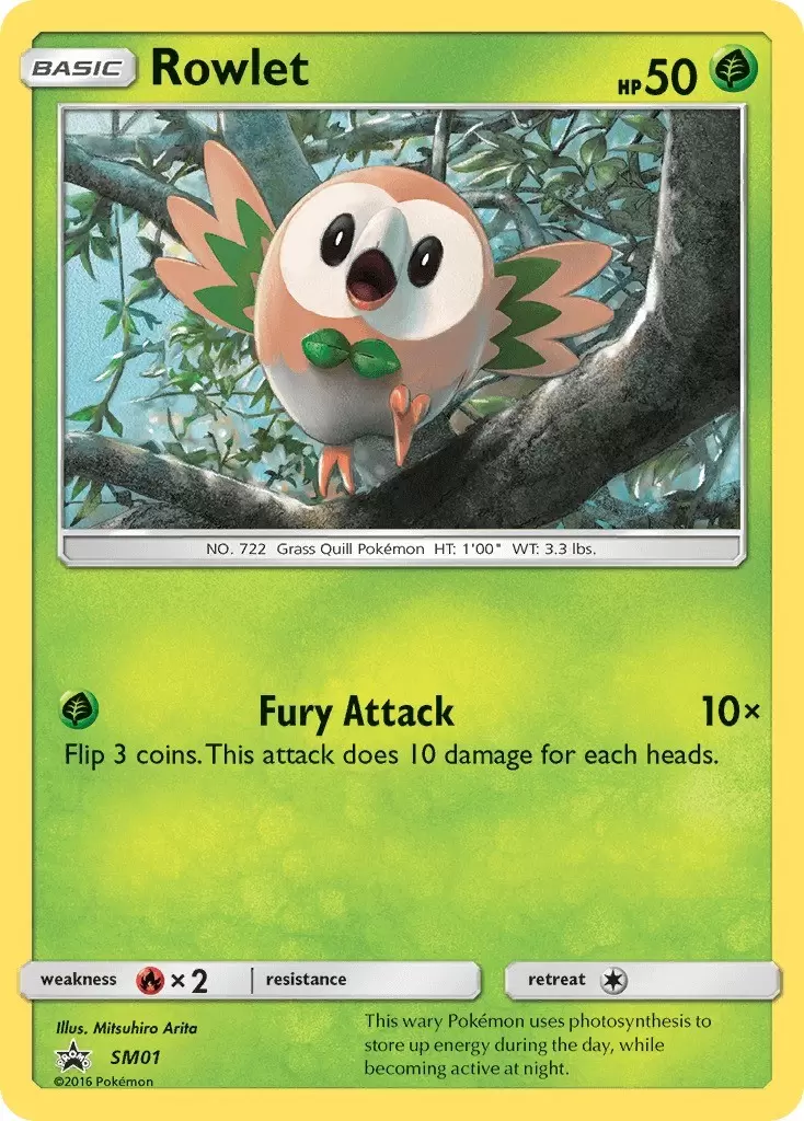 Sun & Moon Promos - Rowlet