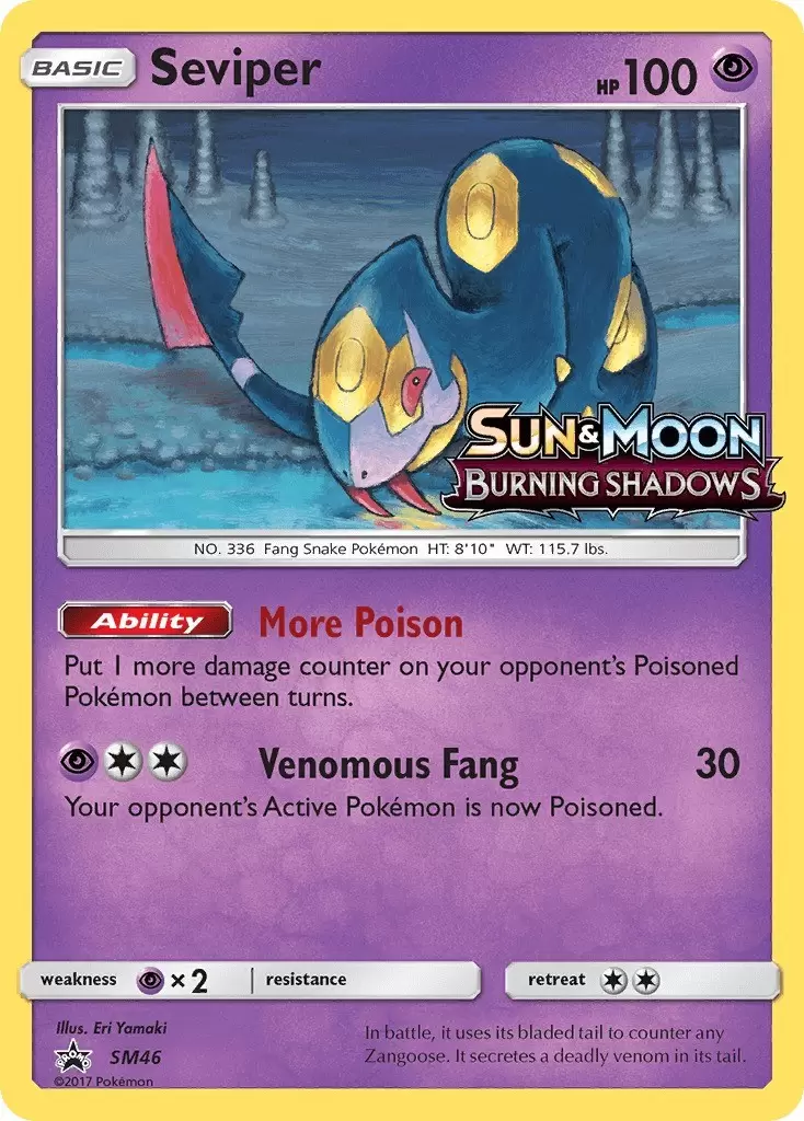 Sun & Moon Promos - Seviper