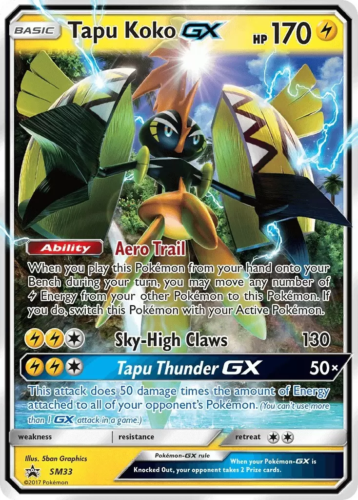 Sun & Moon Promos - Tapu Koko GX