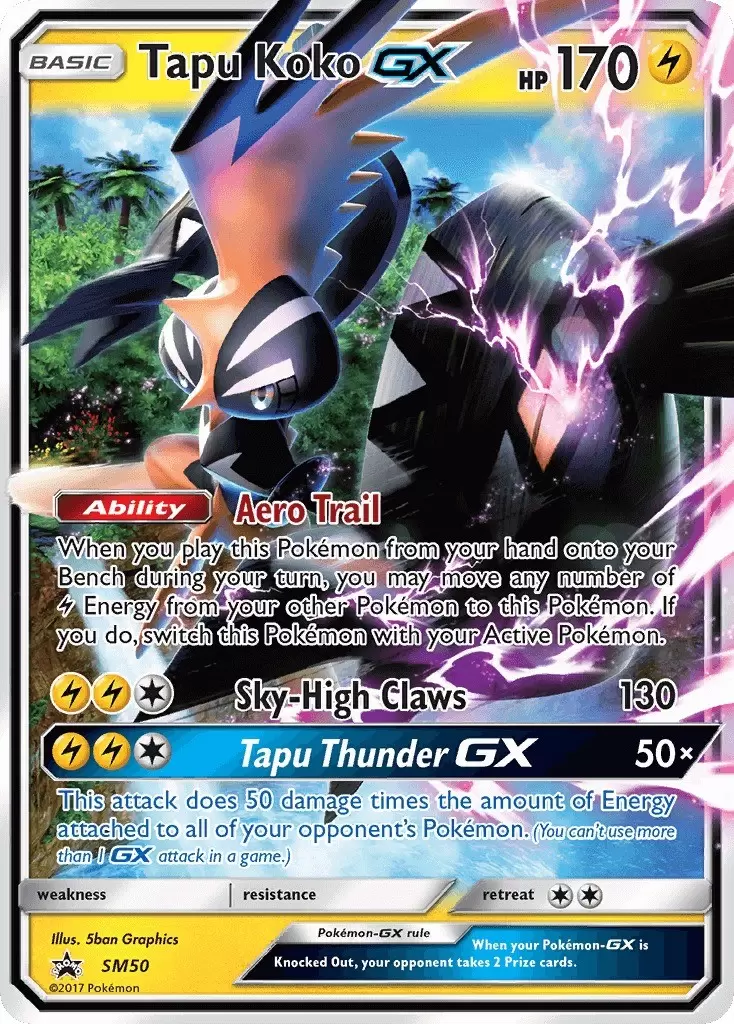 Sun & Moon Promos - Tapu Koko GX