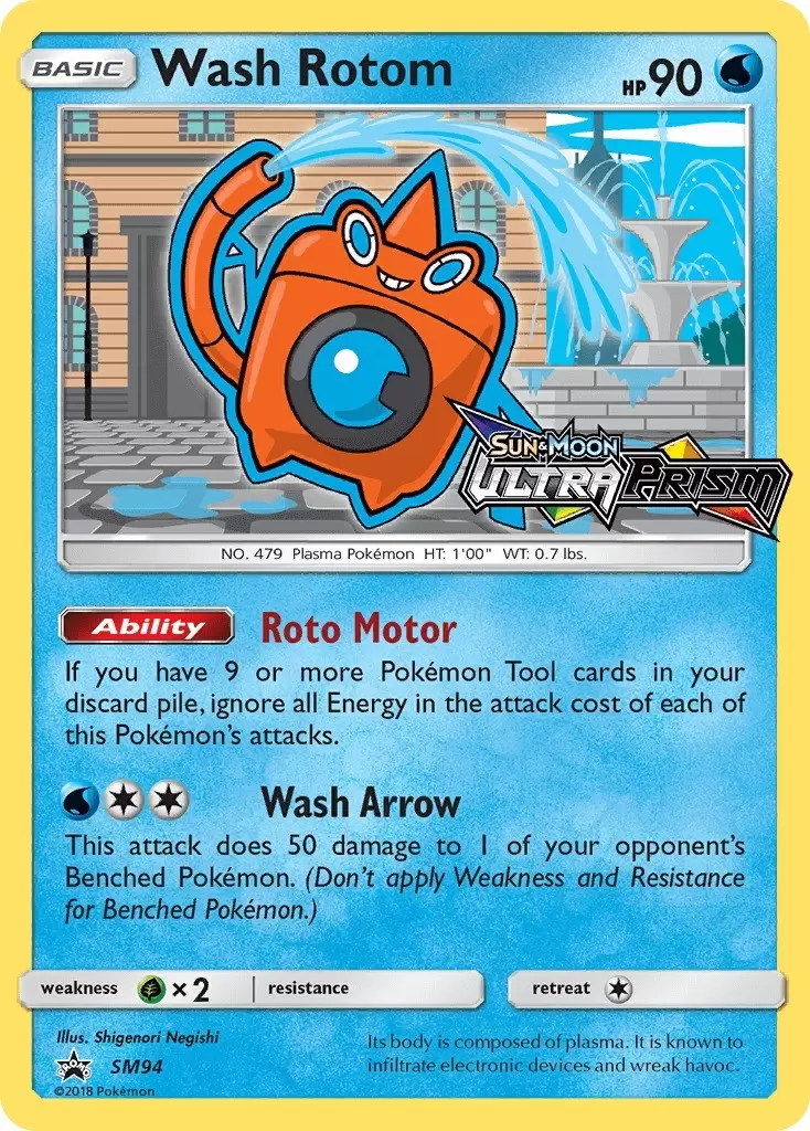 Sun & Moon Promos - Wash Rotom