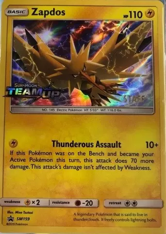 Sun & Moon Promos - Zapdos Staff