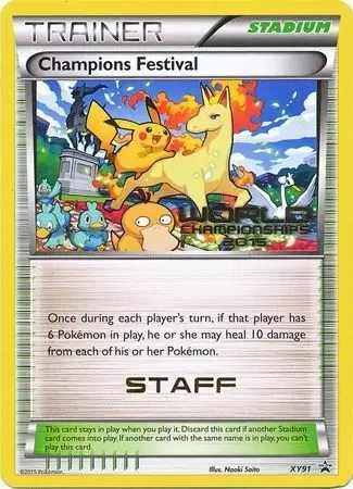 XY Promos - Champions Festival World Championships 2015 Staff