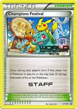 XY Promos - Champions Festival World Championships 2016 Staff