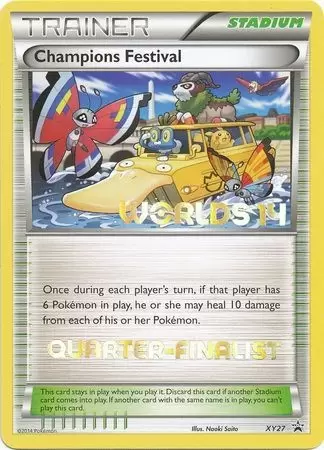 XY Promos - Champions Festival Worlds 14 Quarter-Finalist