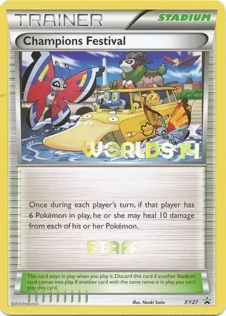 XY Promos - Champions Festival Worlds 14 Staff