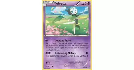 Pokemon Trading Card Game PROMO CARD: MELOETTA - XY193 - BLACK