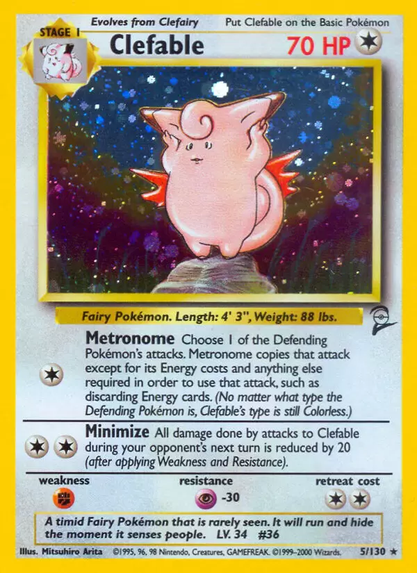 Base Set 2 - Clefable Holo