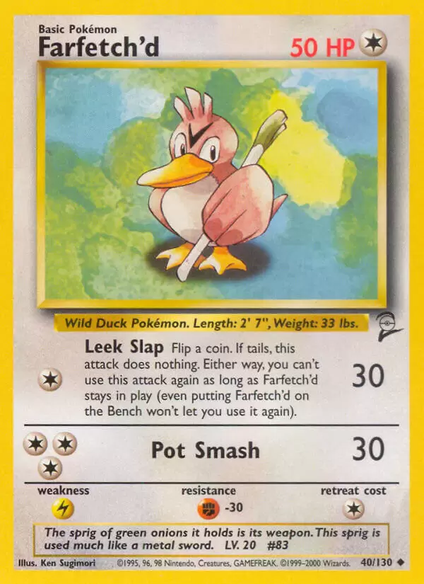 Farfetch'd - Base Set 2 Pokémon card 40/130