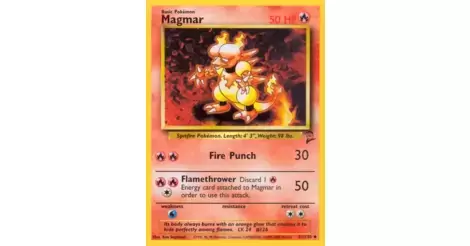 Magmar Base Set 2 EX 51/130 Pokemon Card
