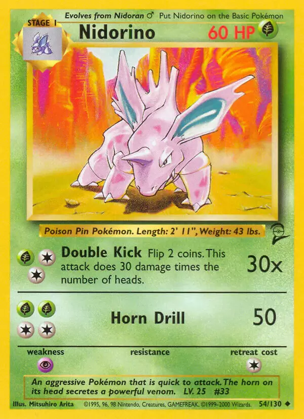 Base Set 2 - Nidorino