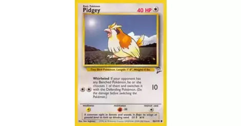 Never Played Pokemon Card PIDGEY 86/130 