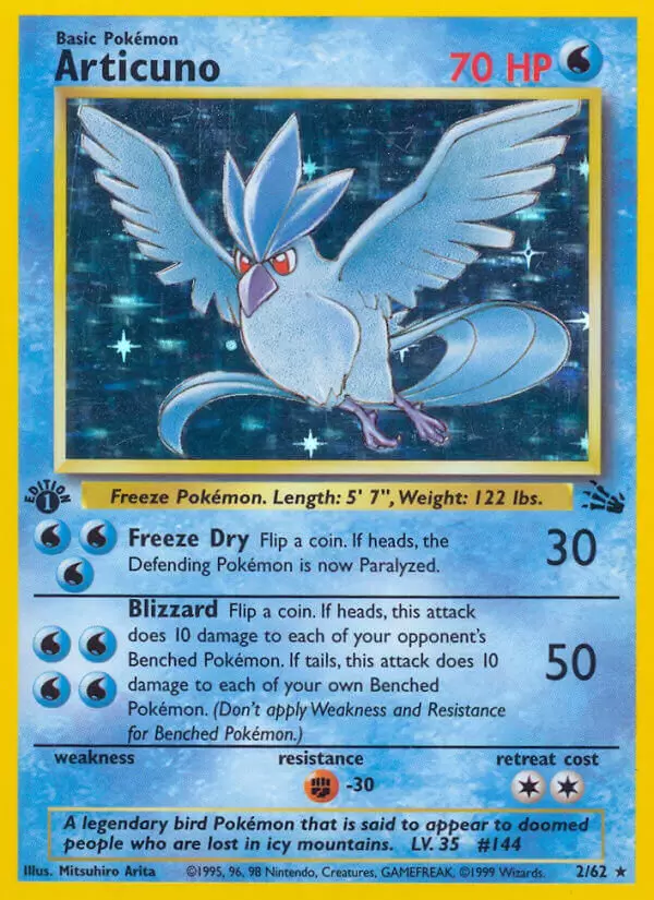 Fossil - Articuno 1st Edition Holo