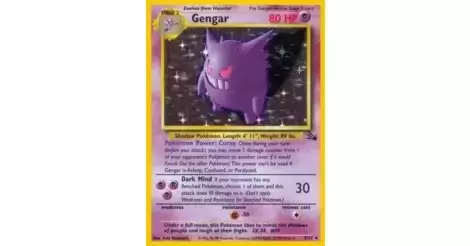 Gengar Holo - Fossil Pokémon card 5/62