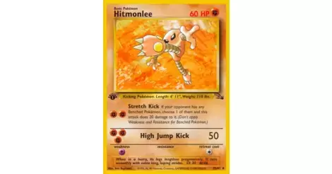  Pokemon - Hitmonlee (22) - Fossil : Toys & Games