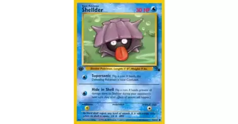 Shellder Fossil Pokemon Card LP
