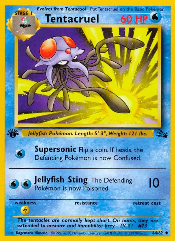 Fossil - Tentacruel 1st Edition