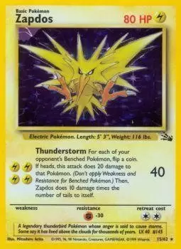 Fossil - Zapdos Holo