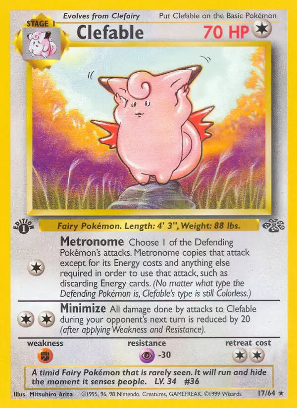 Jungle - Clefable 1st Edition