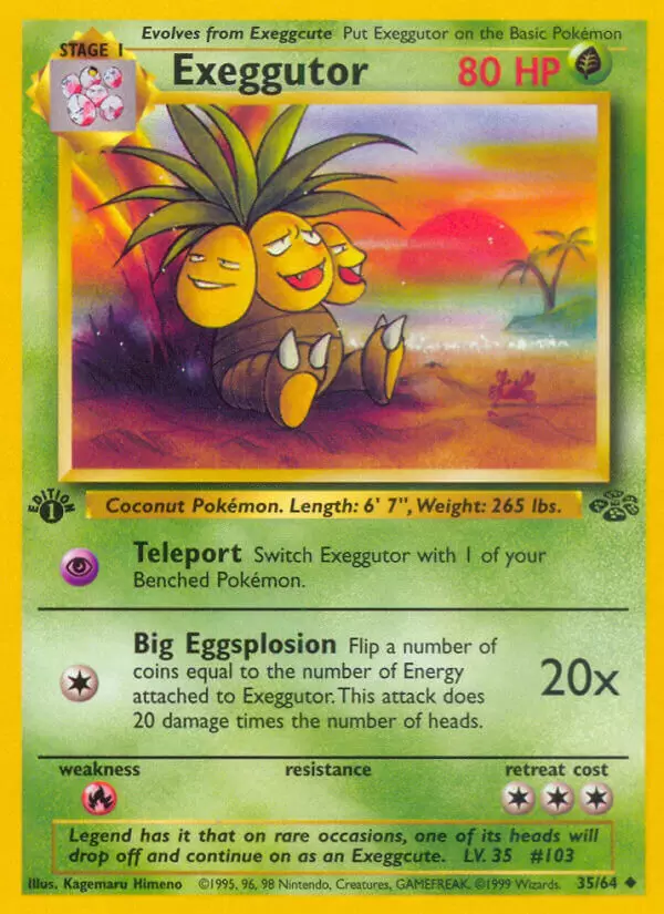 Jungle - Exeggutor 1st Edition