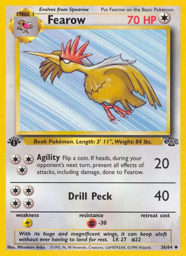 Jungle - Fearow 1st Edition