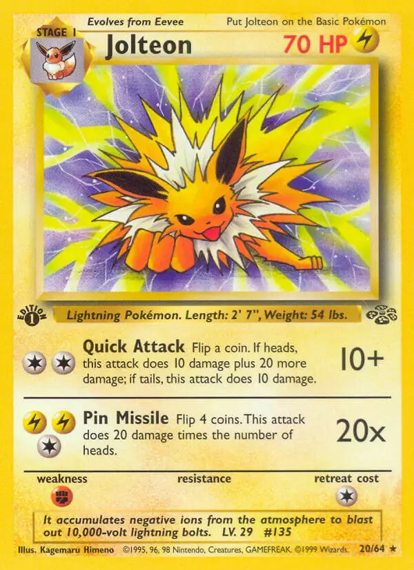 Jungle - Jolteon 1st Edition