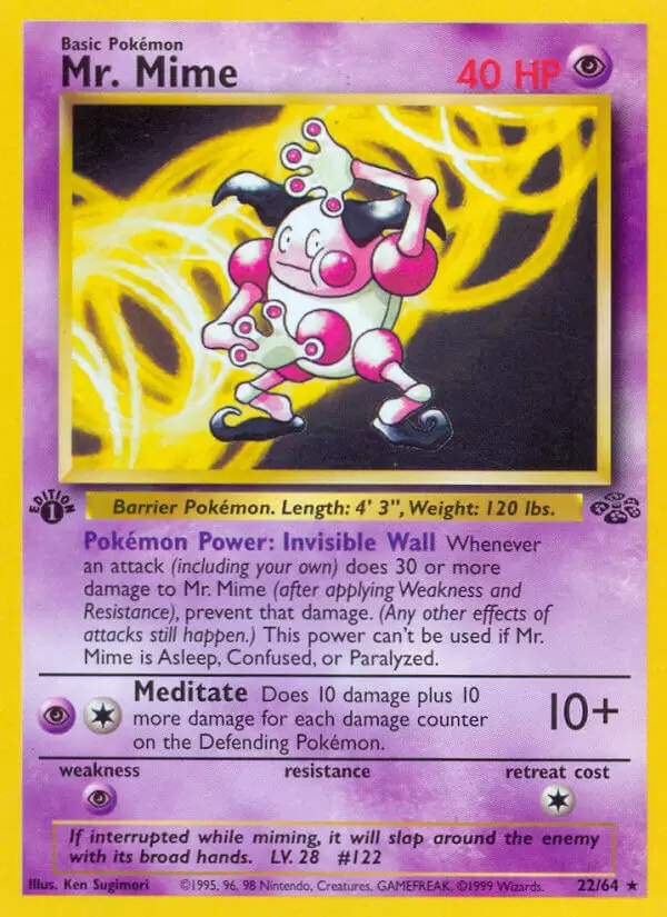Jungle - Mr. Mime 1st Edition