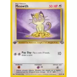 Meowth 1st Edition